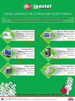 INDICADORES DE CONSUMO ELÉCTRICO