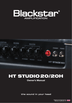 HT STUDIO20/20H - Blackstar Amplification