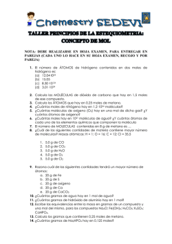 NOTA: DEBE REALIZARSE EN HOJA EXAMEN, PARA ENTREGAR