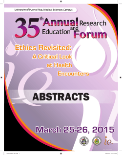 Here - 35th Annual Research and Education Forum
