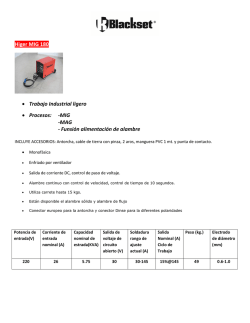 Higer MIG 180 &bull; Trabajo Industrial ligero &bull; Procesos: -MIG