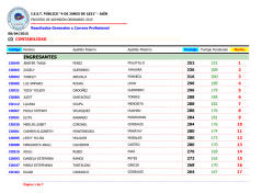 INGRESANTES - Instituto 4 de Junio