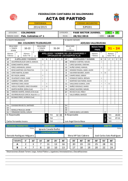 2ª Jornada - Federación Cántabra de Balonmano