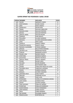 Dorsales S&uacute;per Sprint No Federados - OLA 8