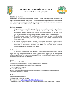 Lab. Neurociencias y cognición