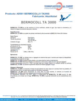 Producto: AD001 BERMOCOLL® TA3000 Fabricante: AkzoNobel