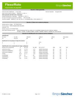 Hoja de datos de seguridad