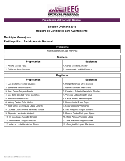 Presidencia del Consejo General Municipio: Guanajuato