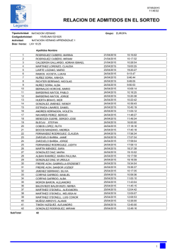 6- Relacion de admitidos en el sorteo