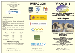 IWINAC2015 Call for Papers