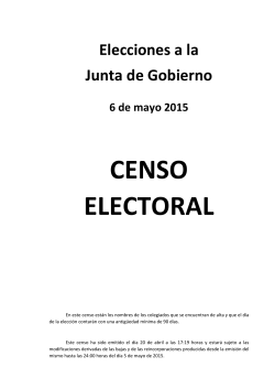 Descargar PDF Censo electoral - Colegio de Economistas de Madrid