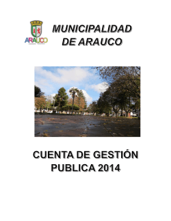 gestión pública 2014 - Ilustre Municipalidad de Arauco