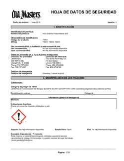 HOJA DE DATOS DE SEGURIDAD