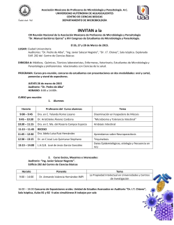 INVITAN a la - Universidad Aut&oacute;noma de Aguascalientes