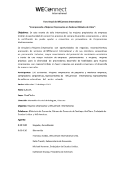 Foro Anual de WEConnect International