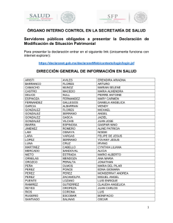 613 dirección general de información en salud