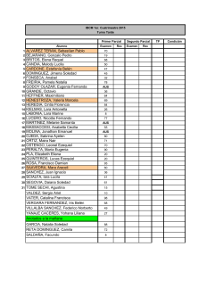 NOTAS IBCM 1ero 2015