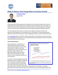IMF Blog: Made in Mexico: How Energy Reform Can Boost Growth
