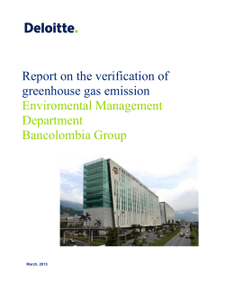 GHG Emissions Inventory Certification