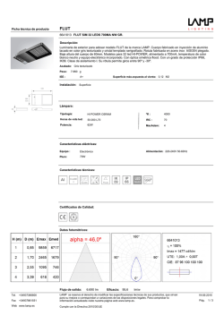 Ficha t&eacute;cnica de producto 6641013 FLUT SIM 32 LEDS 700MA NW