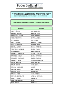 habilitados hora 16:00 - Concursos Poder Judicial
