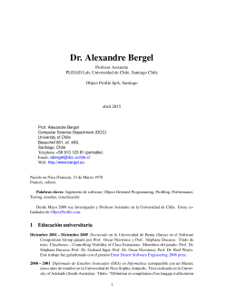 Dr. Alexandre Bergel
