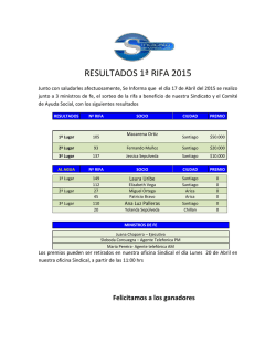 los resultados - Sindicato Servinco