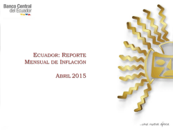 inflación - Banco Central del Ecuador