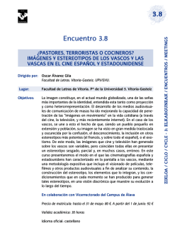 Im&aacute;genes y estereotipos de los vascos y las vascas en el cine