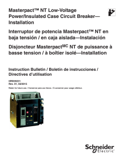 Masterpact™ NT Low-Voltage Power/Insulated Case