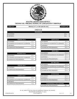 indice - Tribunal Federal de Conciliación y Arbitraje