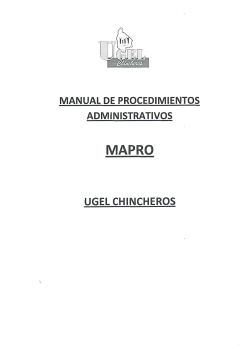 MAPRO UGEL CHINCHEROS 2015