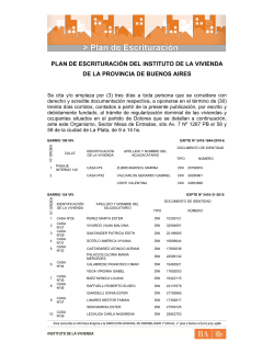 Barrio 100 viviendas Barrio 124 viviendas Barrio 180 viviendas