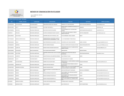 MEDIOS5DE5COMUNICACIÓN5EN5ECUADOR