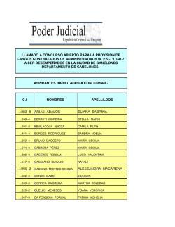 Canelones - Concursos Poder Judicial