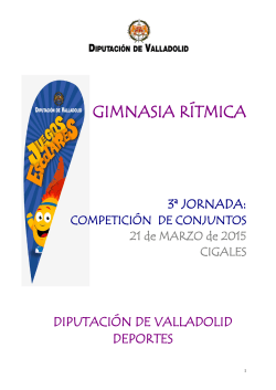 GIMNASIA RÍTMICA - Diputación de Valladolid