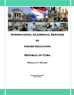 Major - Ministerio de Educación Superior de la República de Cuba