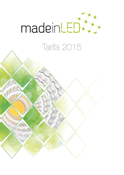 Tarifa 2015 - Made in LED
