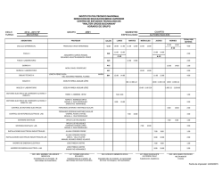 Horarios de 4o Semestre - CET 1 - Instituto Polit&eacute;cnico Nacional