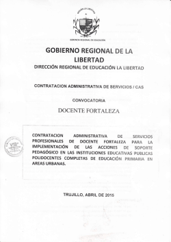 GOBIERNO REGIONAL DE LA