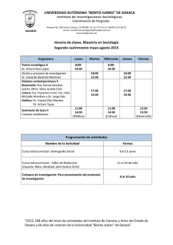 Horario - iisuabjo
