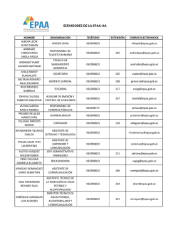 Directorio telef&oacute;nico de la EPAA-AA