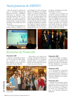Nueva ponencia de ASIINDUS Reuniones de Promoci&oacute;n
