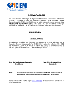 La Junta Directiva del Colegio de Ingenieros Electricistas