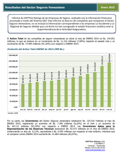 Informe Sector Seguros Enero 2015