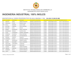 Ing. Industrial en Inglés - Instituto Tecnológico de Hermosillo