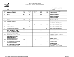 HORARIO DE CLASES 6IMD