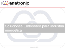 Diapositiva 1 - Anatronic Soluciones TIC Industriales
