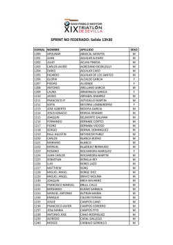 Dorsales Sprint No Federados - OLA 6