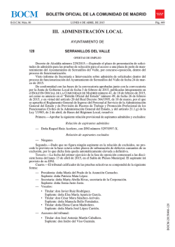 Peón Mantenimiento - Serranillos del Valle